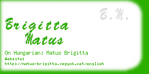 brigitta matus business card